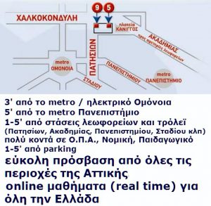 Ευρωδιάσταση Αθήνα Χάρτης